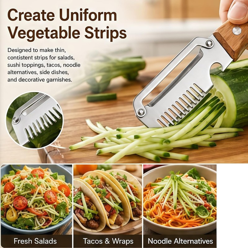 Cuchillo Pelador Multifuncional - Pelador de Verduras con Mango de