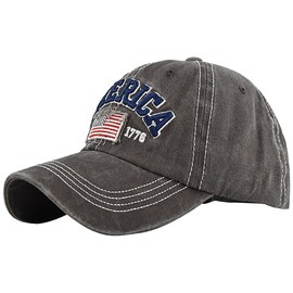 FEOYA Unisex Patriotic Baseball Hats for Men Women Adjustable American Flag Caps Vintage USA 4th of July Hats Washed Embroidered Distressed Hat Hip Pop Sports Sun Caps