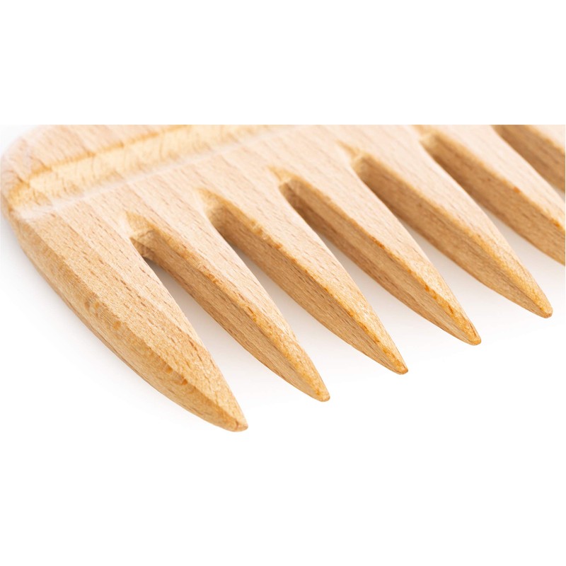 Remos Holzkamm aus heimischem Buchenholz mit Griffkerbe 9 cm