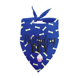 Dog Birthday Boy Bandana Birthday Dog Bandana Birthday Boy Dog Bandana Blue Dog Bandana Pet Scarf for Dog Photo Prop Pet Accessories for Dog Lovers Owner Gift