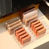 Soul Living Multipurpose Eyeshadow Palette 8-piece cosmetic organizer, transparent, 2 pieces / 솔브리빙 다용도 아이쉐도우 팔레트 8구 화장품 정리함, 투명, 2개
