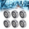 10Pcs Deep Groove Ball Bearing Rubber Seals Extra Light Series