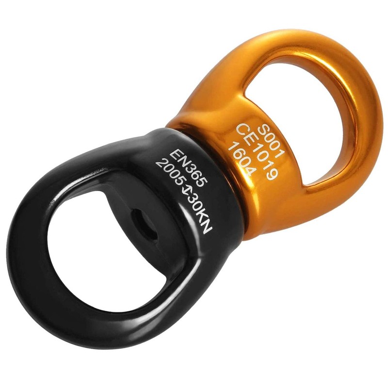 MALAYAS Rotation 360° Rotator Swing,30kN Micro Rotator Climbing Rope Swivel