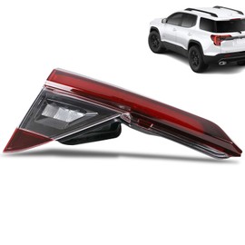 LED Tail Lights Compatible With 2020-2023 GMC Acadia Rear Light Taillights Left and Driver Side Inner Left Black Bezel Replace 85150725
