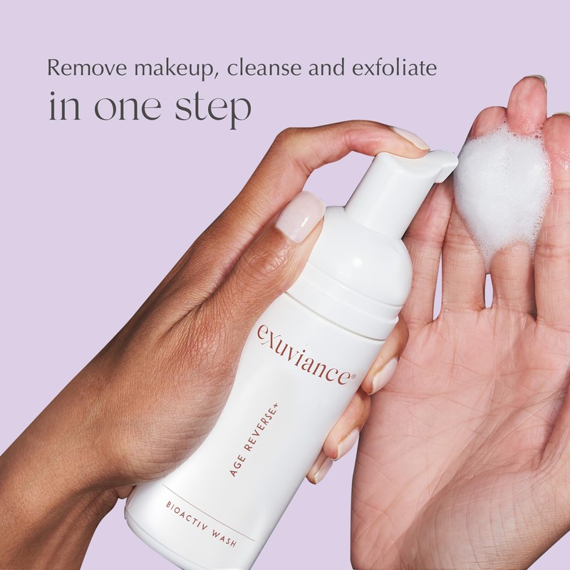 EXUVIANCE AGE REVERSE BioActiv Foaming PHA Face Wash and Makeup