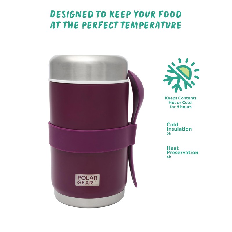 520ml Insulated Food Flasks For Hot Food – Double-Wall Stainless