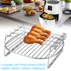 Air Fryer Double Layer Rack, Kitchen Accessory Replacement BBQ Rack