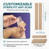 EpiDerm Long Strips Natural Silicone Scar Sheets – Soft, Flexible