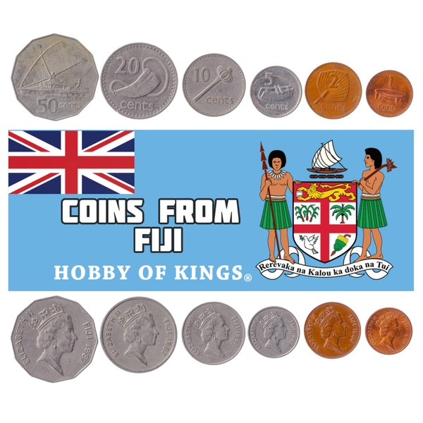 HOBBY OF KINGS 6 Coins from Fiji | Fijian Coin