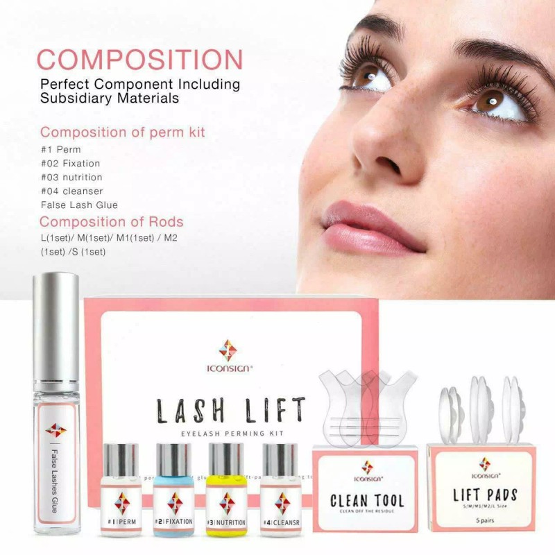 8 In 1 Eyelash Perm Kit Lash Lift Kit Semi-Permanent