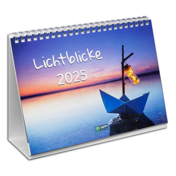 Lichtblicke 2025 - Desk Calendar with Messages for Inner Balance