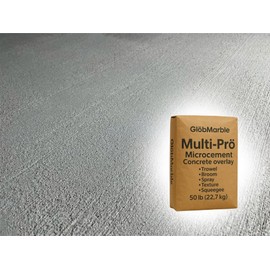 5-in-1 Microcement Mix for Decorative Concrete – Multi-Pro 50 lb | Concrete Overlay System for Trowel, Spray & Broom Finish | Interior & Exterior Use | Made in USA | Ideal for DIY & Contractors