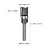 sourcing map Pattern Flush Trim Router Bit 0.24" Shank 15/32"