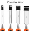 AIMALL Woodworking Chisel Set – Chrome-Vanadium Steel Blades, Rubber Handles,