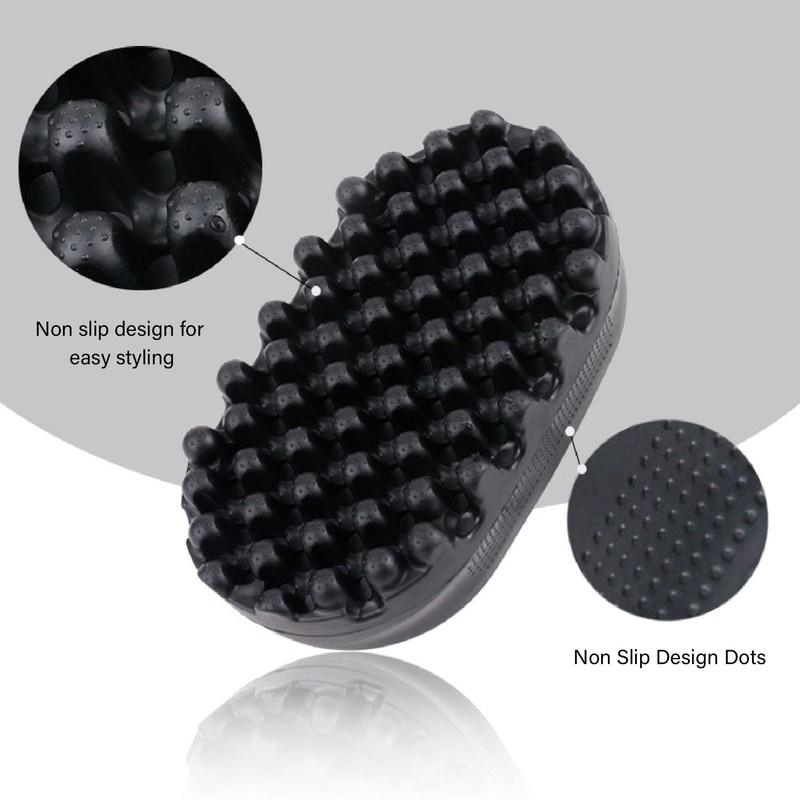 Hair Sponge Set for Men Women,Rubber Curl Hair Brush for