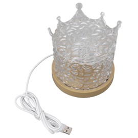 USB Dynamic Water Pattern Light Rotating LED Wave Projector Night Bedside Lamp 3 Color Temperatures Dimmable