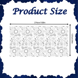 Coloring Tablecloth for Kids,137*274cm Giant Colouring Table Cloth,Paper Tablecloths Astronaut Rectangular Table Cover for Parties,Art Coloring Educational Tablecloth Party Supplies for Boys Girls
