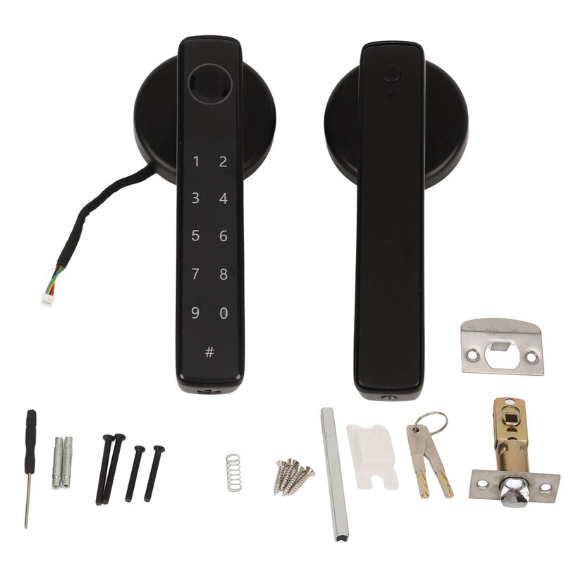 Fingerprint Lock Emergency Charging Low Battery Reminder Accurate Smart Door