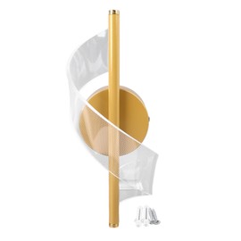 18W Spiral Modern LED Indoor Wall Sconce Lighting Acrylic Indoor LED Wall Lamp Bedside Lamp Wavy Corridor Lamp for Bedroom Living Room Hallway Hotel Cool White Light