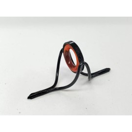 Olde Fly Shop BLACK FRAME NATURAL RED AGATE STRIPPING GUIDE FOR YOU BAMBOO ROD 8MM-12MM - 10mm