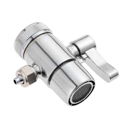 Sliver Faucet Adapter Diverter Valve Counter Top Water Filter 1/4" Connector