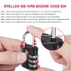 ZHEGE TSA Suitcase Locks, Luggage Locks, Padlocks, 3 Digit Locks