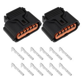 ECSiNG 2 Stück 6-poliger Parksensor-Anschluss mit Klemme Kompatibel mit Hyundai KIA 95720-D3000 99310-D4000