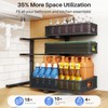 Under Sink Organizer, 2-Pack 3-Tier Thickened Metal Pull out Cabinet