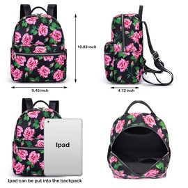 YiXiamo cute fashion mini Backpack pack bag for girls women and Adult (flower)