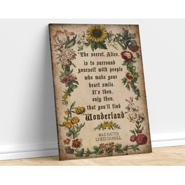 BCTS The Secrete Alice In Wonderland Wall Decor The Secrete Alice In Wonderland Inspirationallewis Carrollbooke Metal Sign Poster 8X12 inches