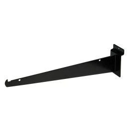 OnlyHangers New 12" Slatwall Knife Shelf Brackets With Lip - Black 4 pcs