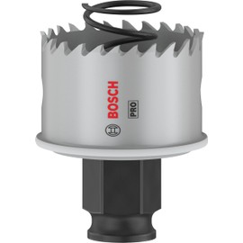 Bosch 1 x Pro Sheet Metal Power Change Plus Hole Saw (for Stainless Steel Sheets, Steel Sheets, Diameter 40 mm, Professional Accessories Drill/Screwdriver)