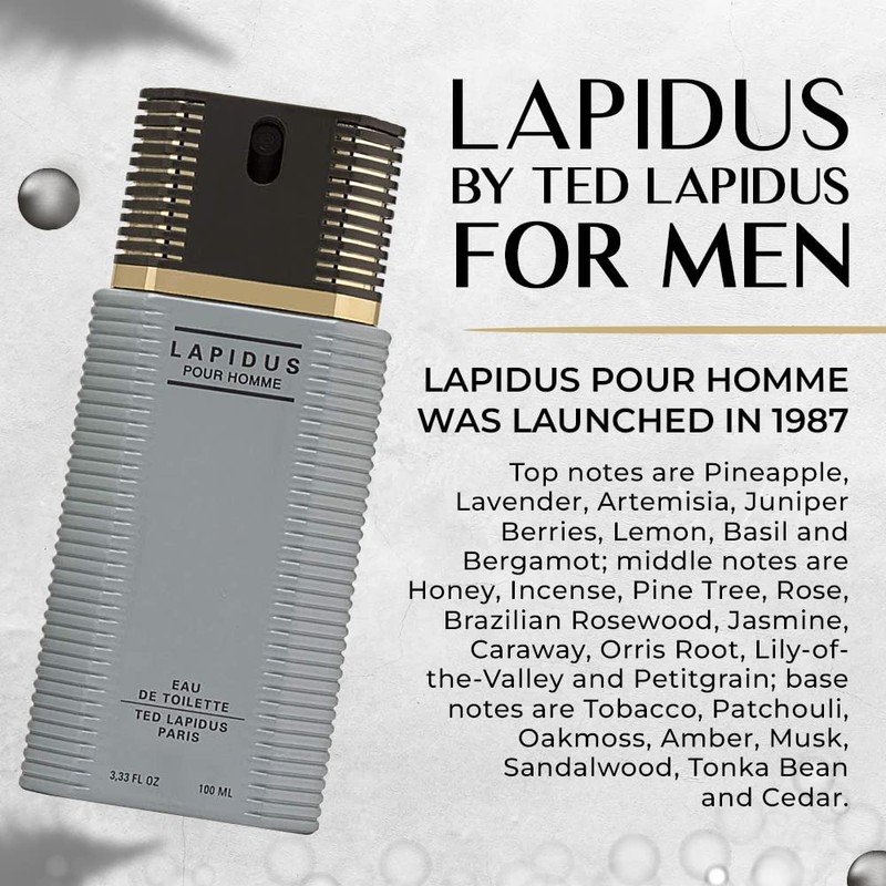 Lapidus By Ted Lapidus For Men. Eau De Toilette Spray