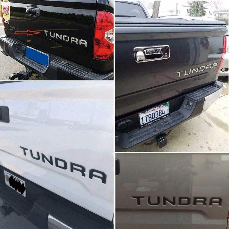 Unbranded Matte Black 3D Raised Layer Tailgate Insert Letters fits