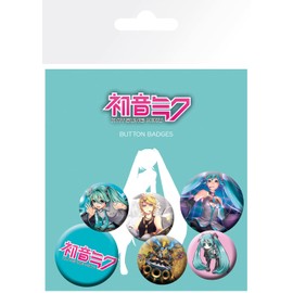 ABYstyle Hatsune Miku Badge Pack Includes 6 Badges Anime Manga Accessories Gift