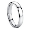 Jstyle 4mm Silver Titanium Wedding Band for Women Men, Comfort