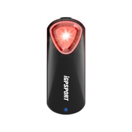 iGPSPORT SR30 Bicycle Tail Light, Auto On, IPX7, Lightweight Bicycle Rear Radar, Rear View Radar, Taillight, Rear Vehicle Detection, Braking Detection, Auto Wake & Sleep Function, Up to 65 Lumens,