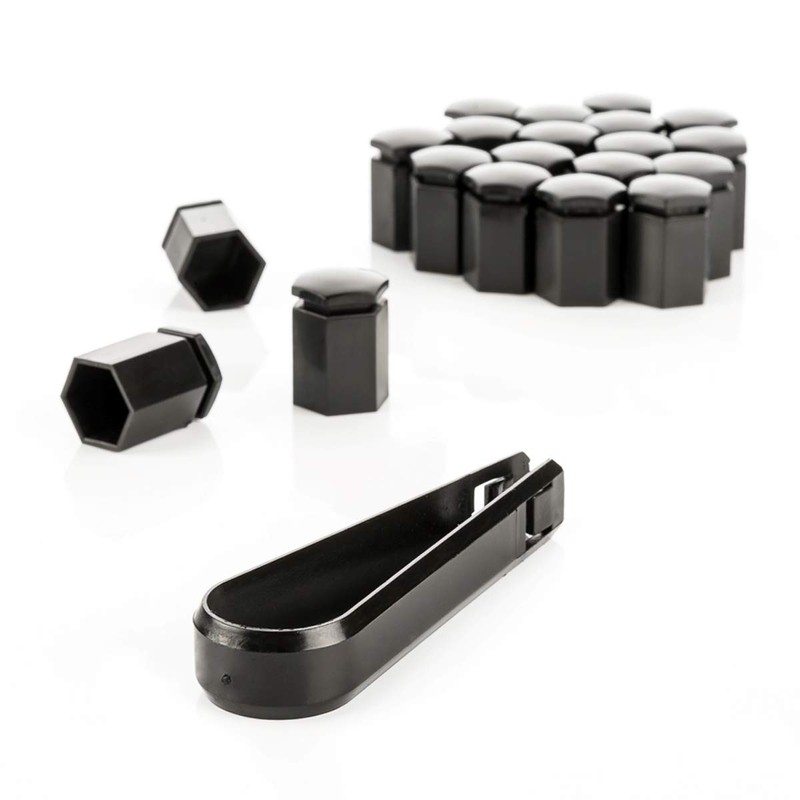 LST 20x Cover Caps Hexagonal Wheel Bolt Caps Long 17
