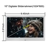Digital Photo Frame 10 Inches, Electronic Picture Frame Calendar/Clock Function/Music/Photo/Video