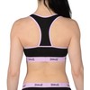 Everlast Womens Casual Sports Bra, COM C: Purple, Black, Large