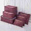 6PCS/Set Suitcase Storage Bags Luggage Organiser Clothes Packing Travel Cubes