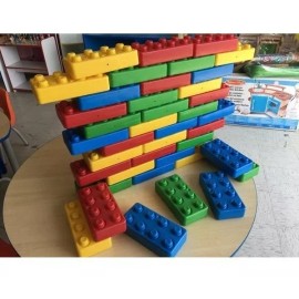 Hacer y Aprender Bloques Gigantes Para Construcción 20 Pzs. De 8 Puntos