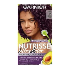 Garnier Nourishing Hair Color Creme, P1 Deepest Intense Purple, 2 Pack