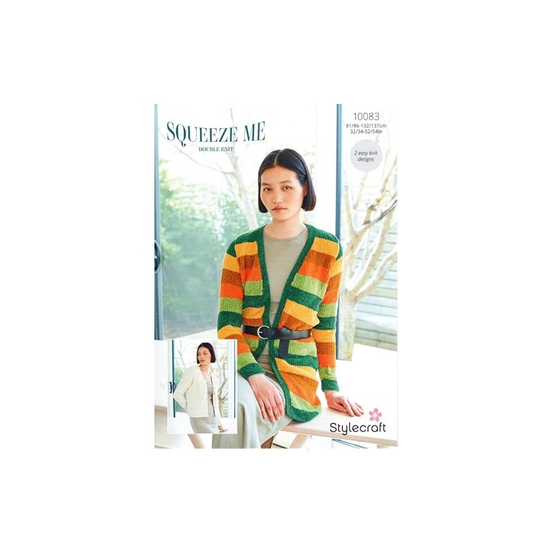 Stylecraft DK Knitting Pattern - 10083 Ladies Cardigans (Easy Knit