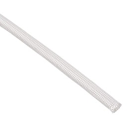 sourcing map Insulation Braid Sleeving, 33Ft-5mm High Temp Fiberglass Sleeve White