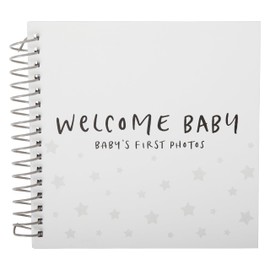 C.R. Gibson Little Moon Gender Neutral Baby Photo Album Book, Holds 64 Photos, 8.5" x 9", Multicolor