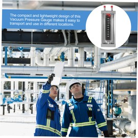 VILLFUL U-Shaped Pressure Gauge Manometer u Gauge U Tube Manometer Pressure Gauge for Laboratory Differential Pressure Gauge Water Pressure Tester Vacuum Tube Stainless Steel Power Supply