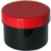 15 Ointment Containers, Cream Jars, Flat Black, 35 ml Content