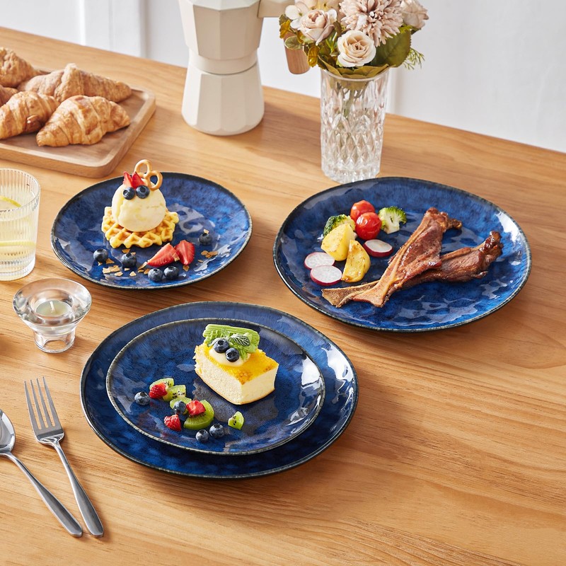 vancasso Starry 12 Pieces Dinnerware Set, Plates and Bowls Set