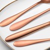 A · HOUSEWARE Copper Flatware Set 8 Stainless Steel Silverware